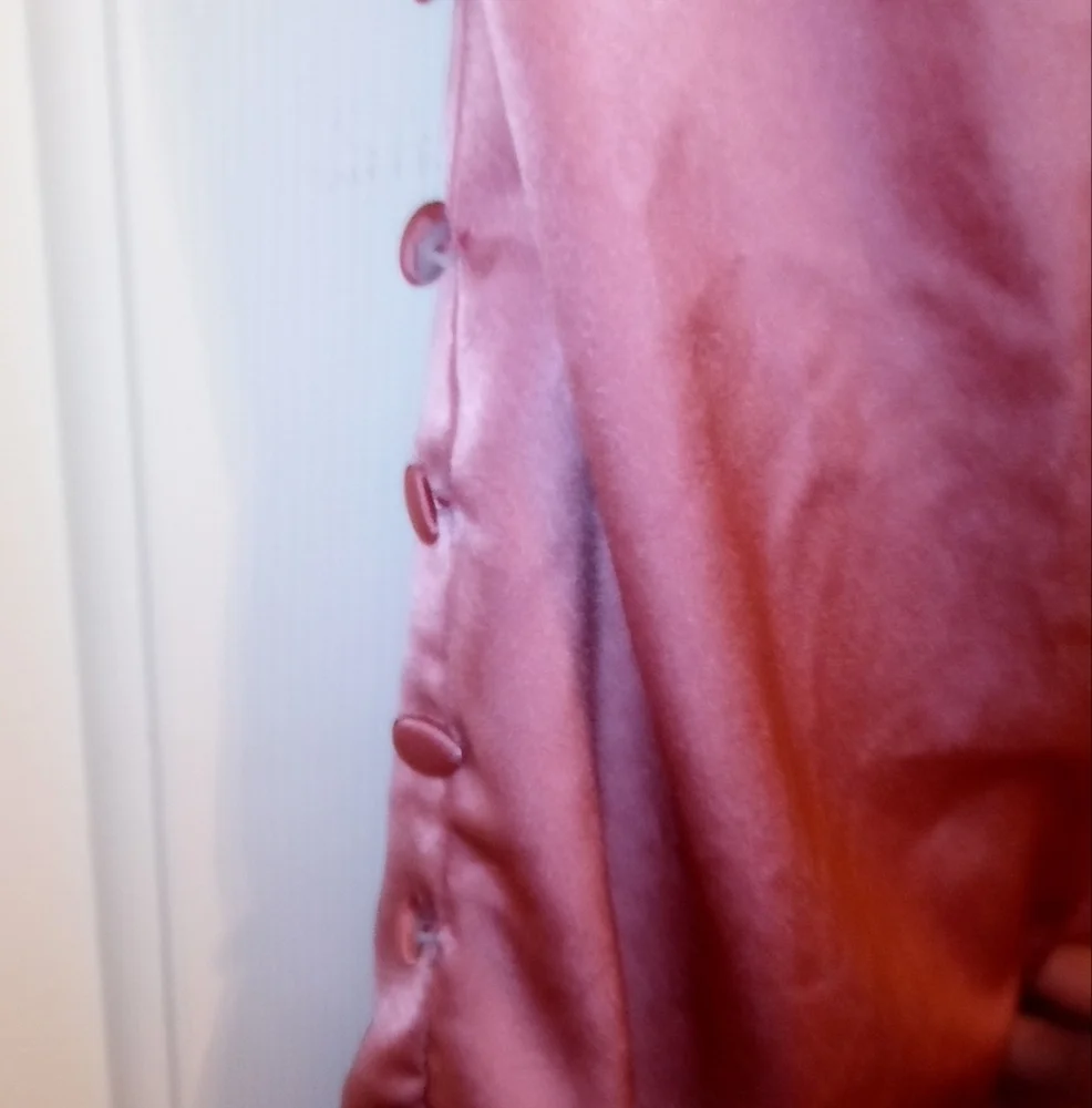 Sleek Soft Pink Midi Evening Dress By ChicMe Petite Size Large - Picture 3 of 7